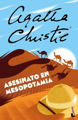 Portada de la novela de suspense de Agatha Christie Asesinato en Mesopotamia