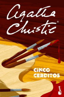 Portada de la novela de suspense de Agatha Christie Cinco cerditos