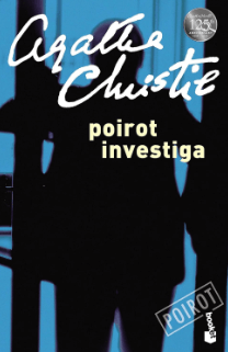 Portada de la novela de suspense de Agatha Christie Poirot investiga