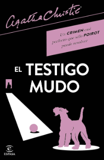 Portada de la novela de suspense de Agatha Christie Testigo mudo