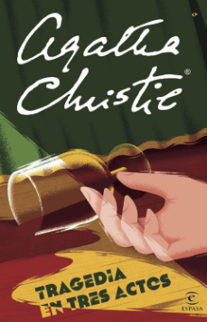 Portada de la novela de suspense de Agatha Christie Tragedia en tres actos