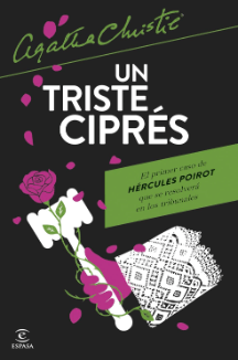 Portada de la novela de suspense de Agatha Christie Un triste ciprés