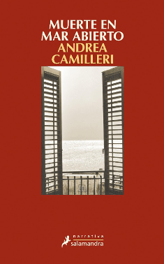 portada de la novela policíaca de Andrea Camilleri Muerte en mar abierto
