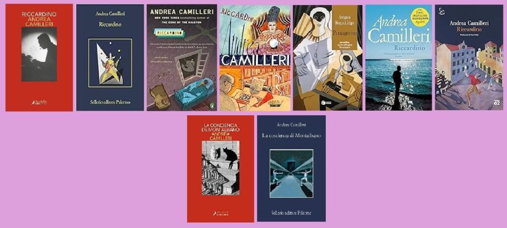 portadas-libro Riccardino y Conciencia montalbano